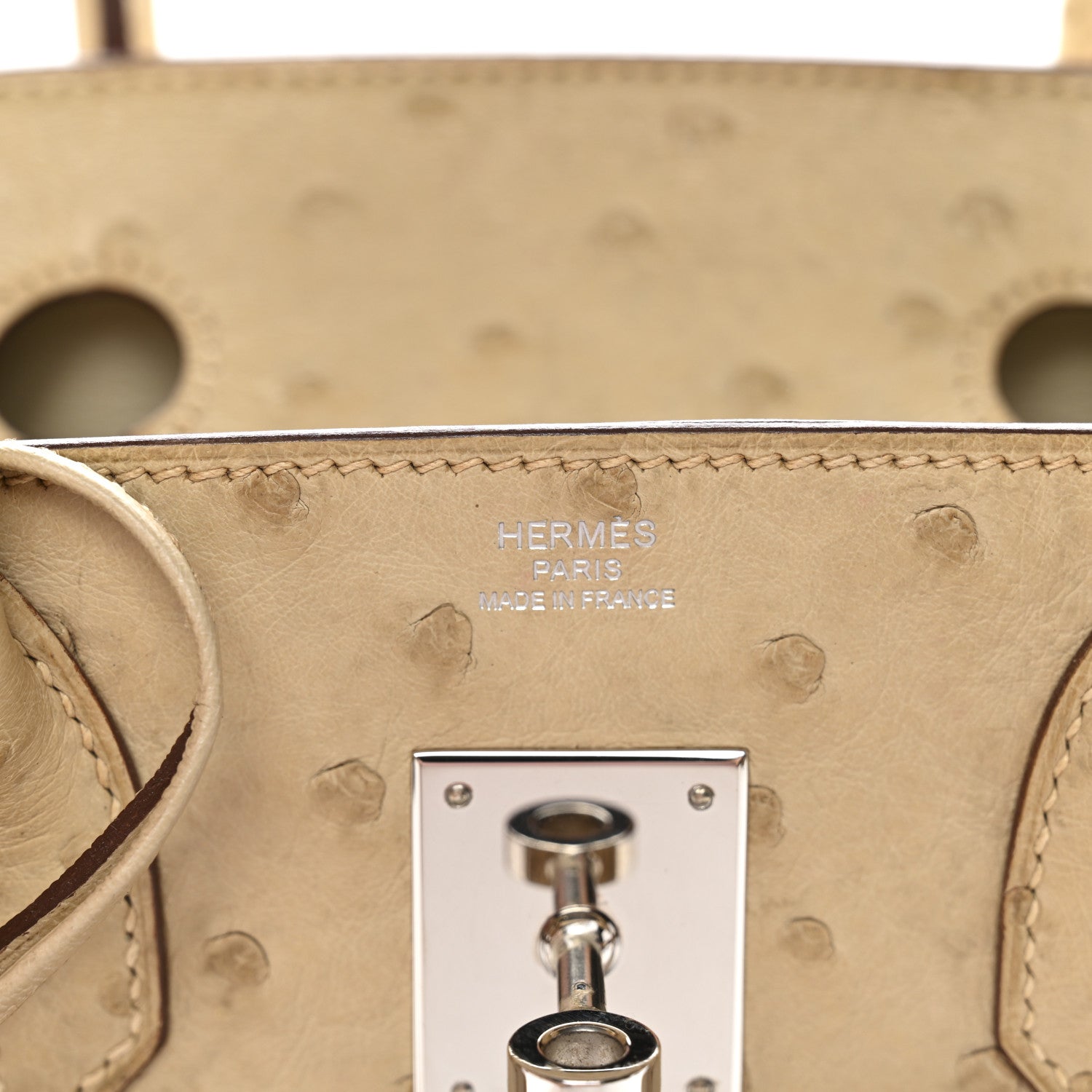 Hermes Ostrich Birkin 30 Parchemin 6 of 10