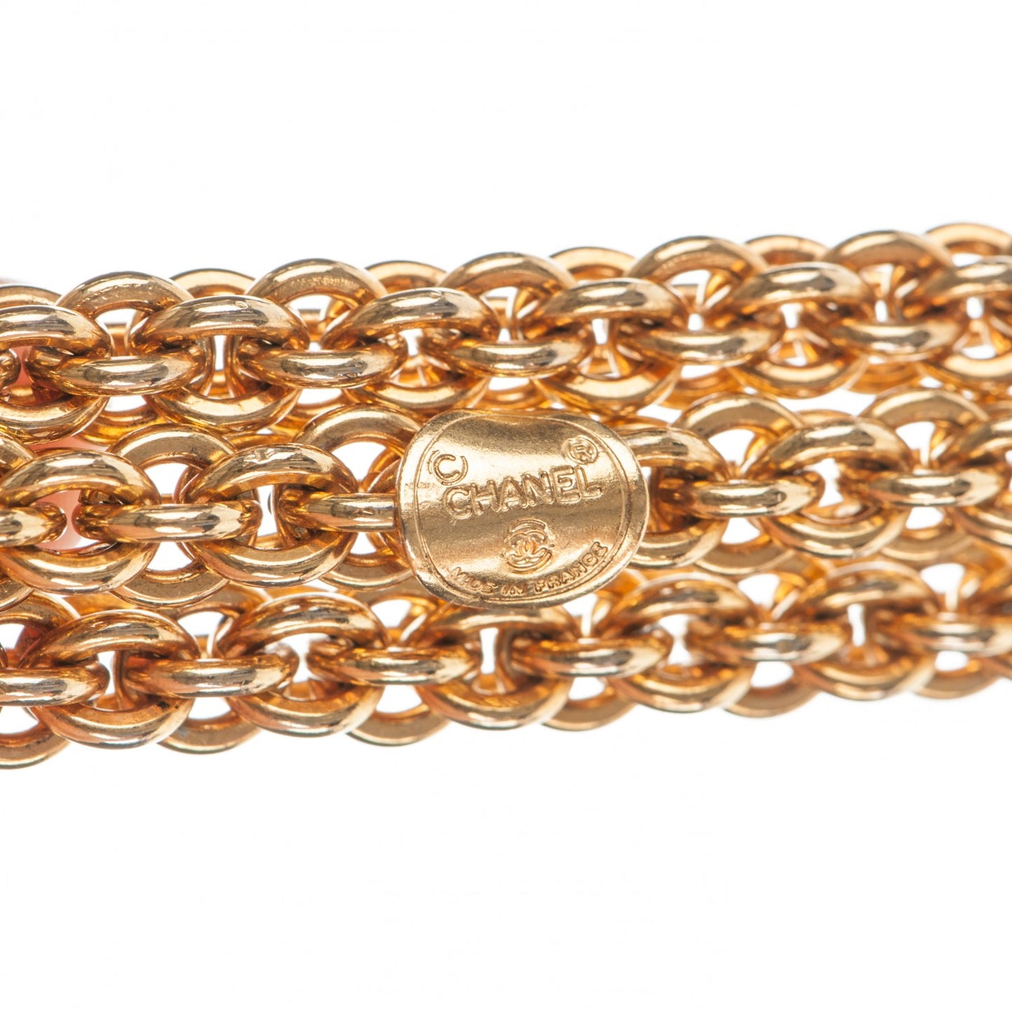 Multi Strand Chain Short Necklace Gold