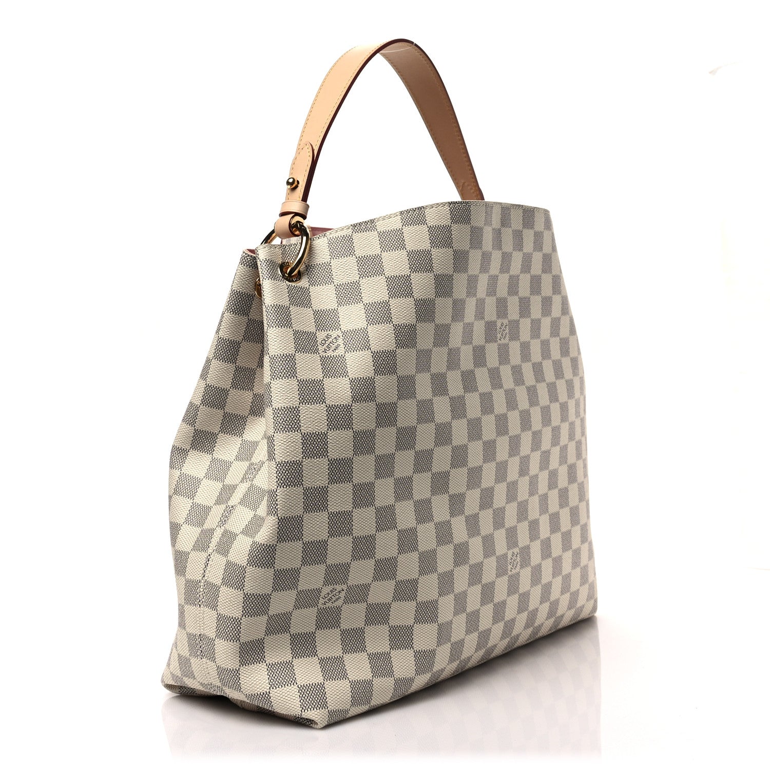 Louis Vuitton Damier Azur Graceful MM Rose Ballerine 2 of 6