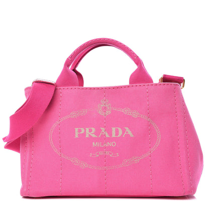 Prada Canapa Small Logo Tote Fuxia 1 of 14