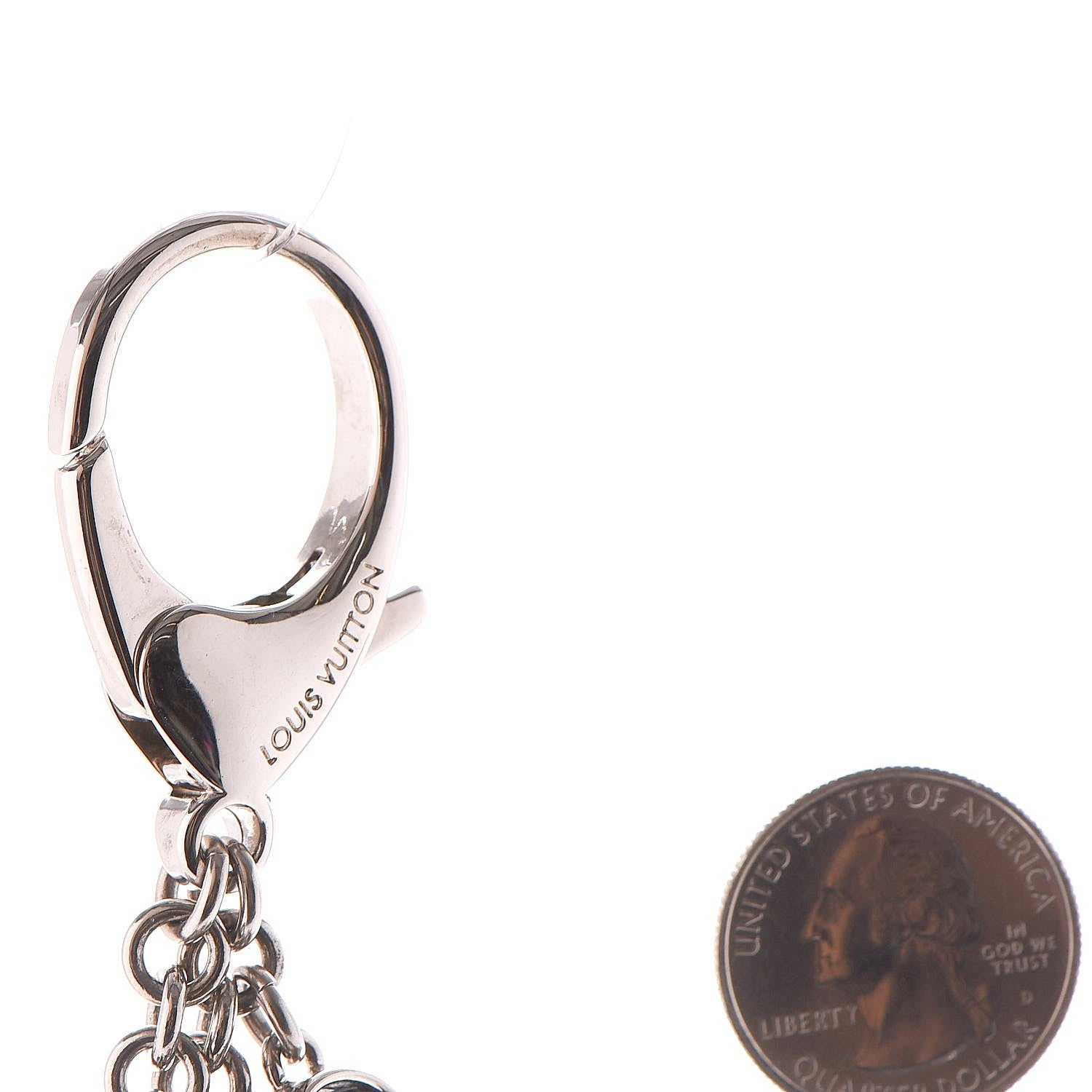 Louis Vuitton Fleur d'Epi Bag Charm Black 3 of 4