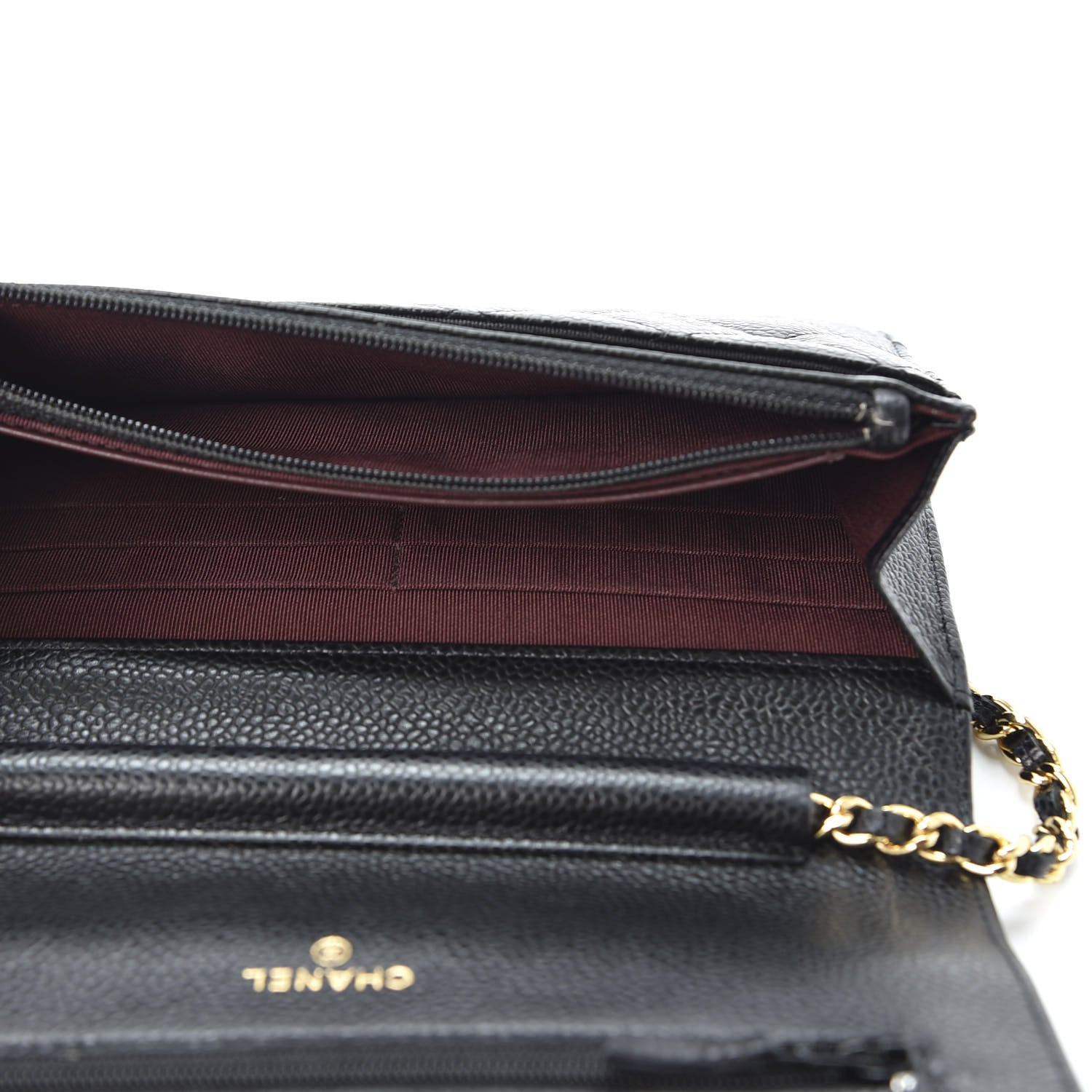 Chanel Caviar Quilted Wallet On Chain WOC Black 4 of 11