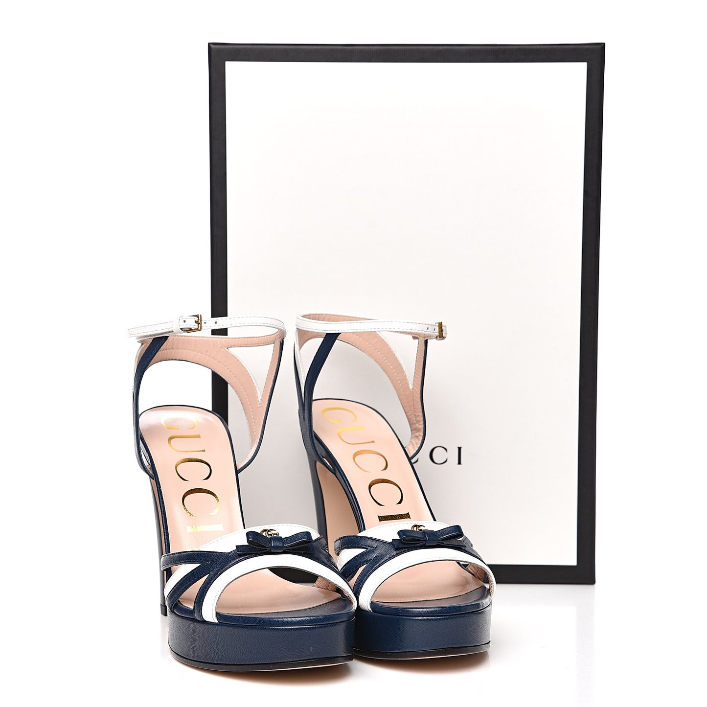 Malaga Kid Platform Sandals 37 Great White Blue Agata