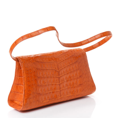 Nancy Gonzalez Crocodile Envelope Clutch Orange 2 of 4
