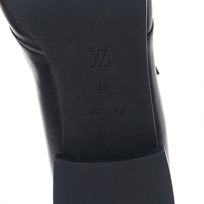 Louis Vuitton Calfskin Monogram Jumble Flat Ankle Boots 40 Black 6 of 8
