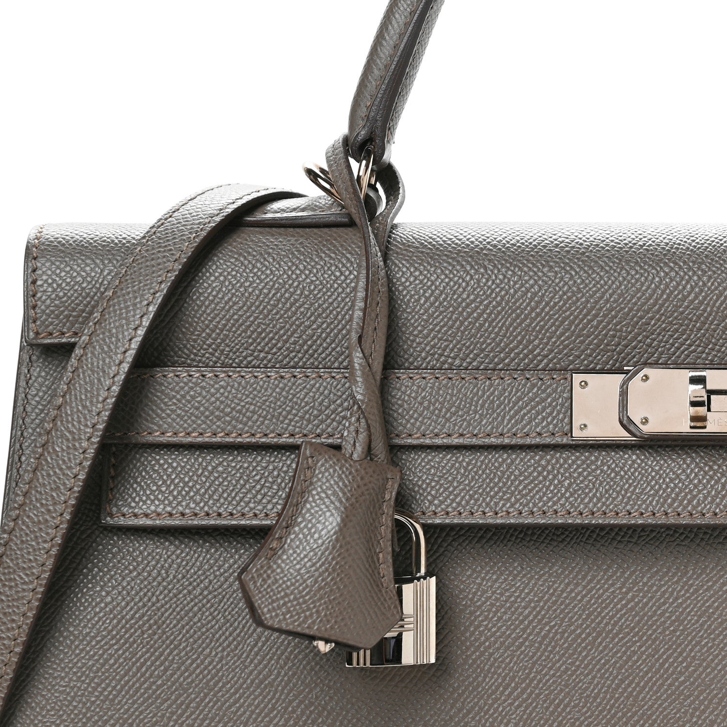 Hermes Epsom Kelly Sellier 35 Etain 16 of 16