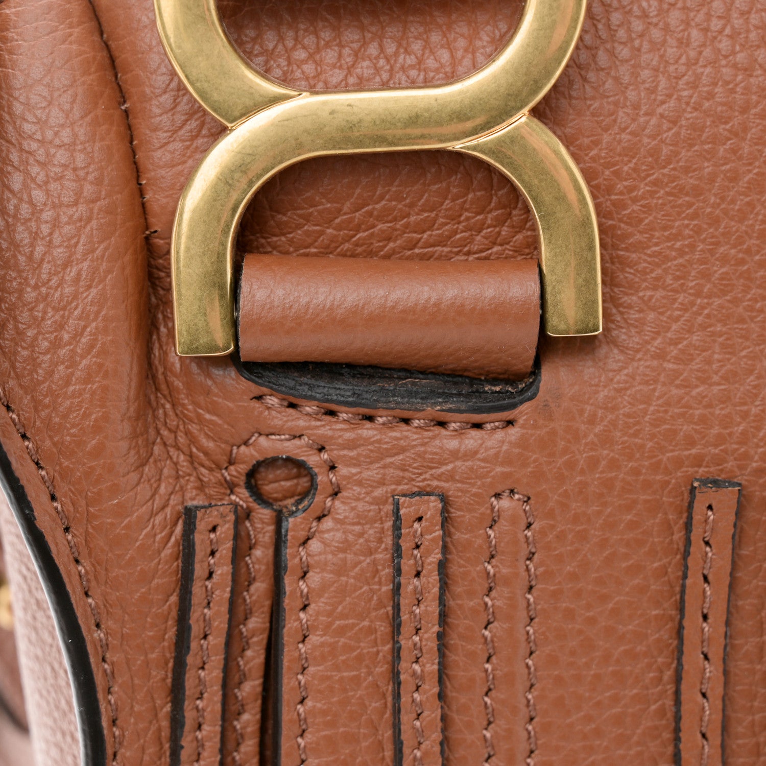 Chloe Calfskin Small Marcie Satchel Tan 11 of 11