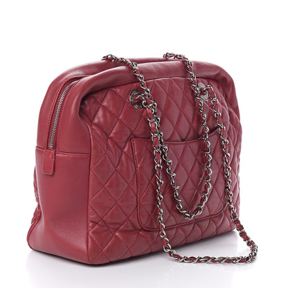 Chanel Aged Calfskin Quilted Large Reissue Camera Case Red 2 of 8