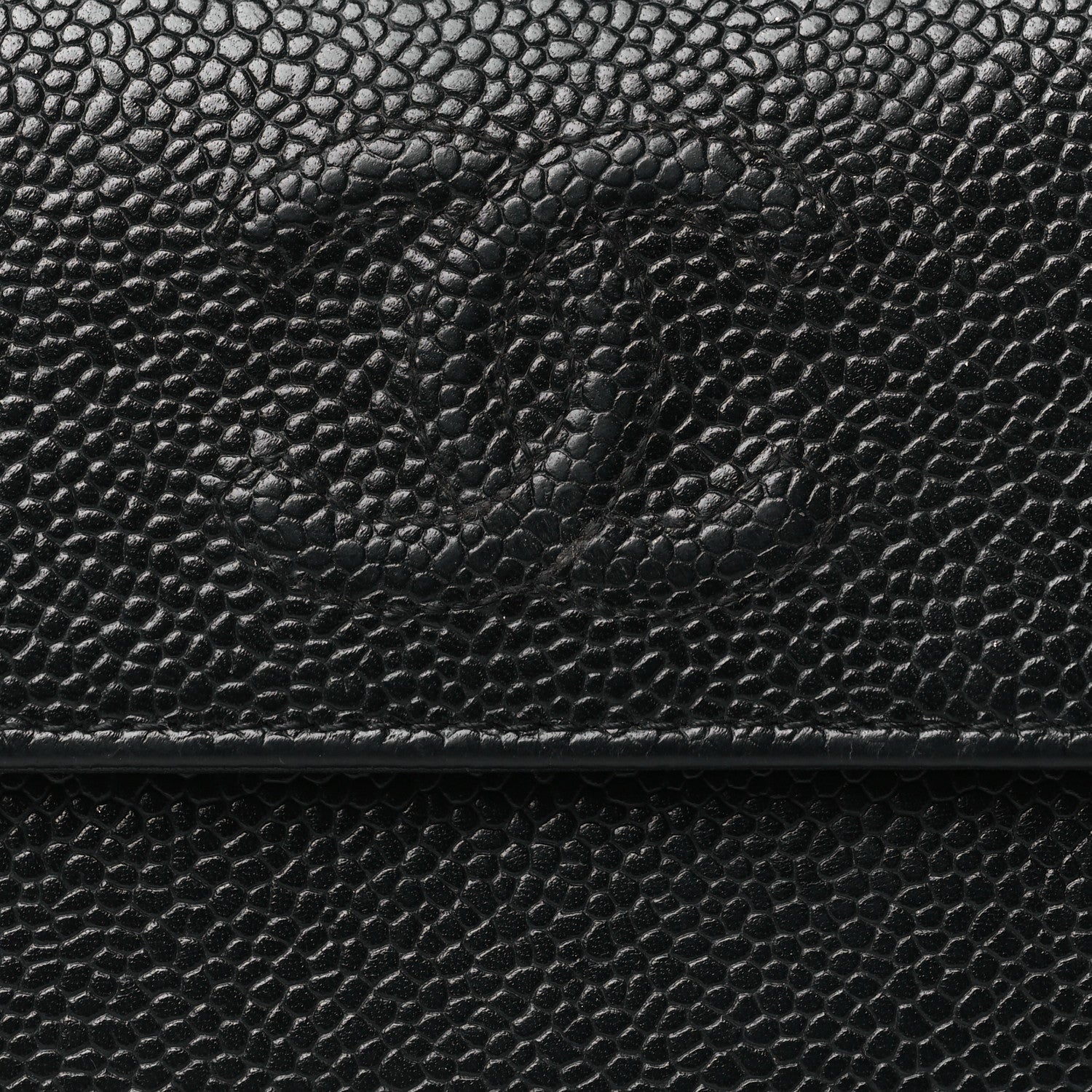 Chanel Caviar Timeless CC French Long Wallet Black 8 of 8