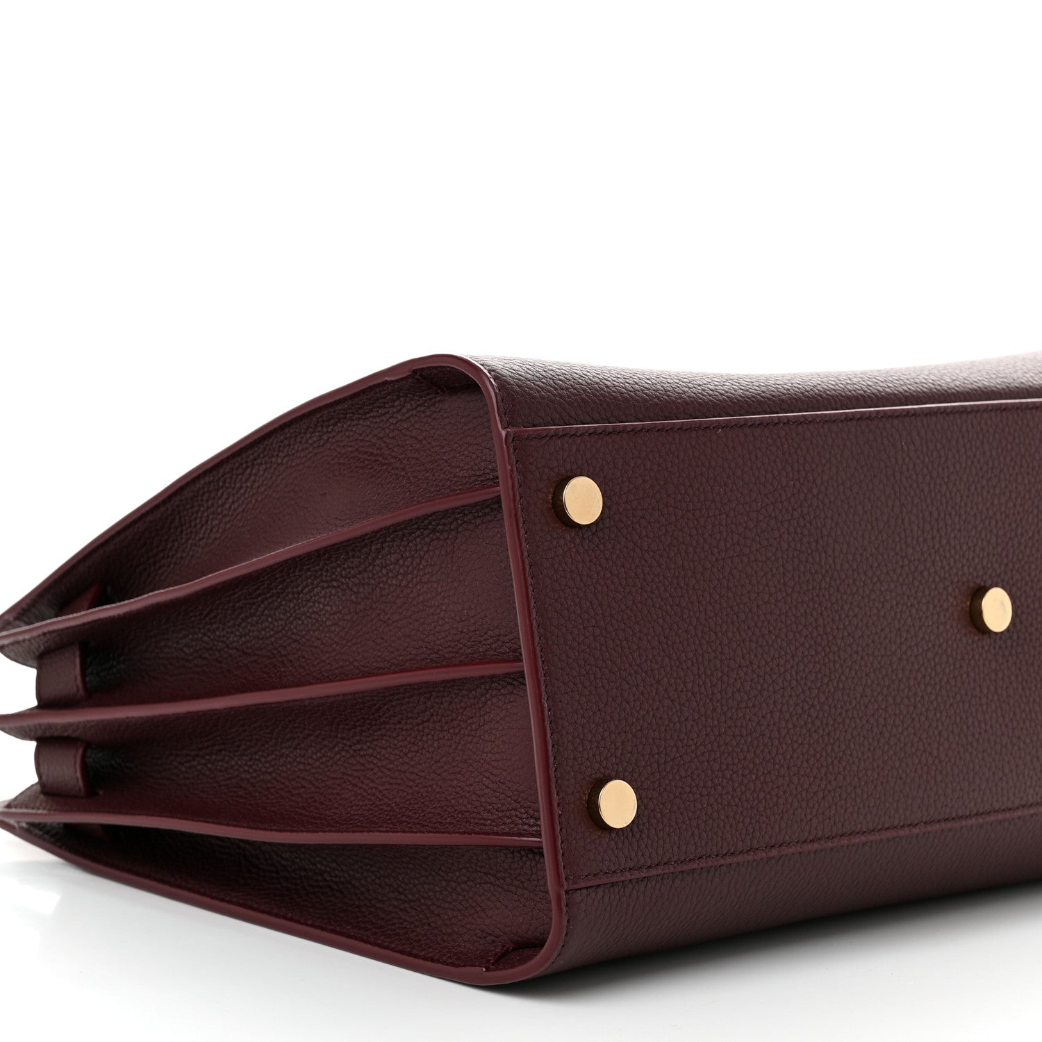Saint Laurent Grained Calfskin Small Supple Sac De Jour Rouge Cabernet 9 of 10