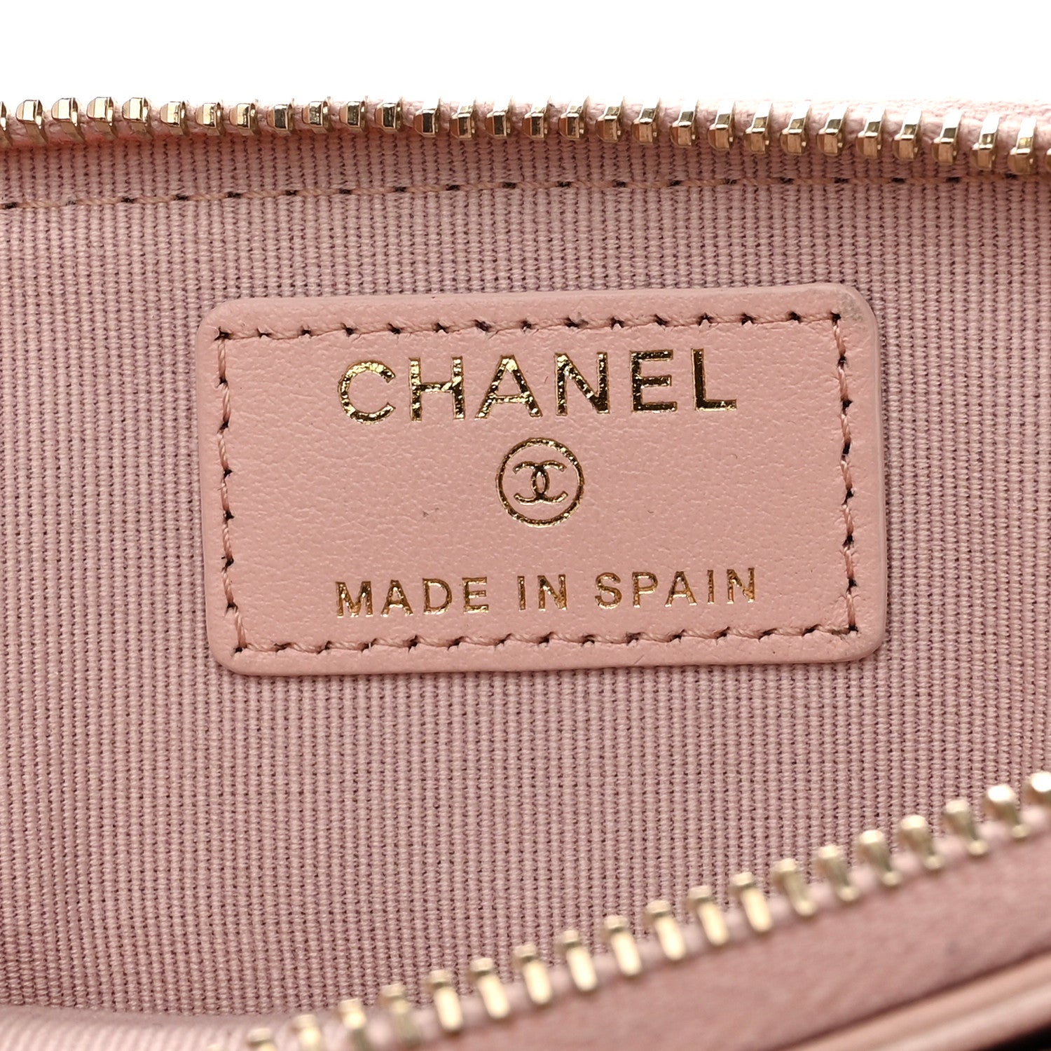 Chanel Quilted Chanel 19 Zip Card Holder Wallet Light Pink 6 of 8