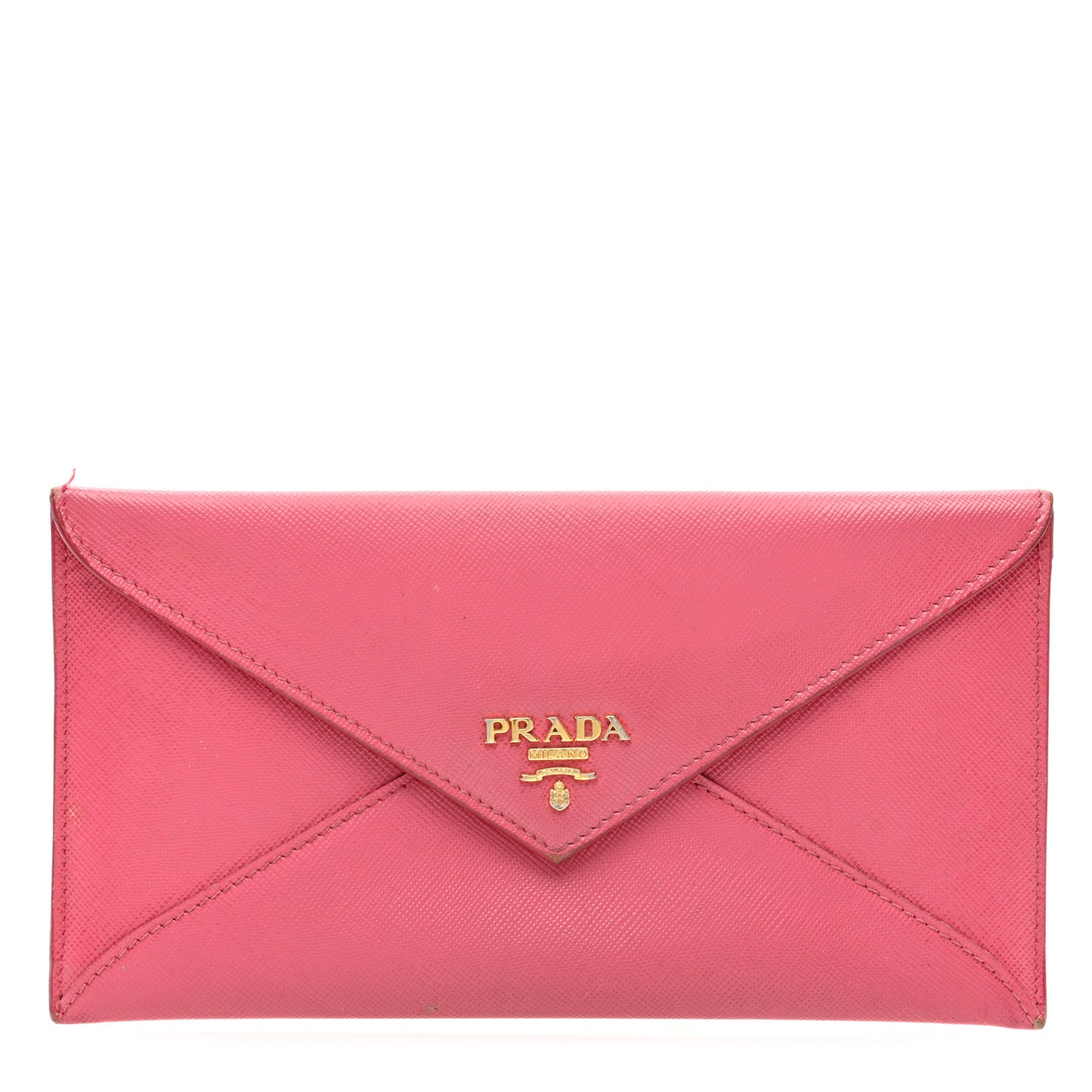 Saffiano Metal Envelope Wallet Peonia
