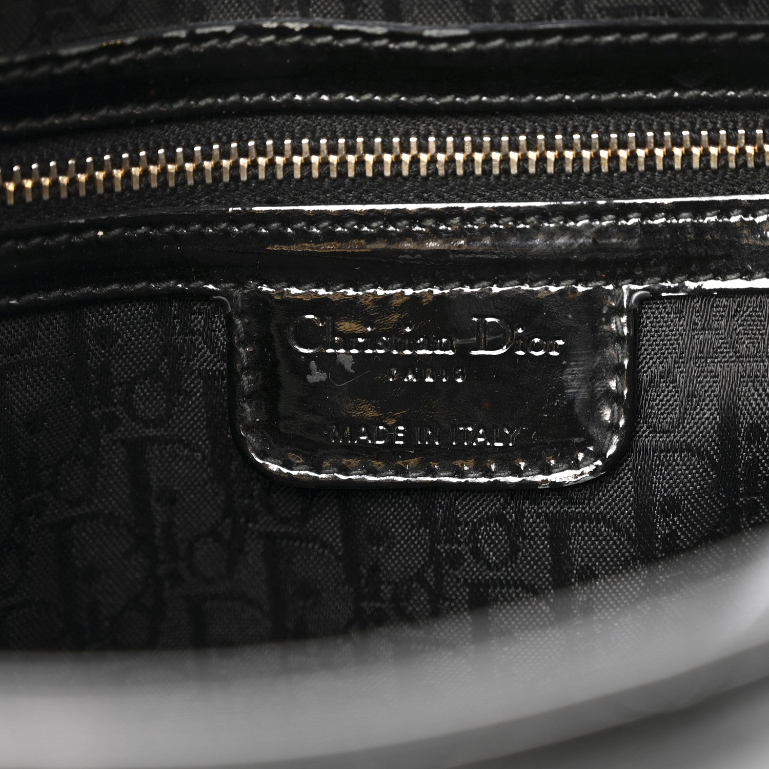 Christian Dior Patent Cannage Large Lady Dior Black 1863212