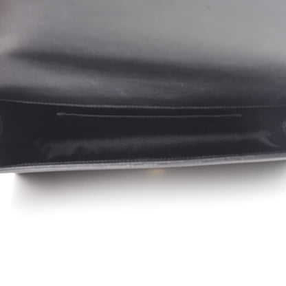 Saint Laurent Calfskin Monogram Large Belle De Jour Clutch Black 5 of 8