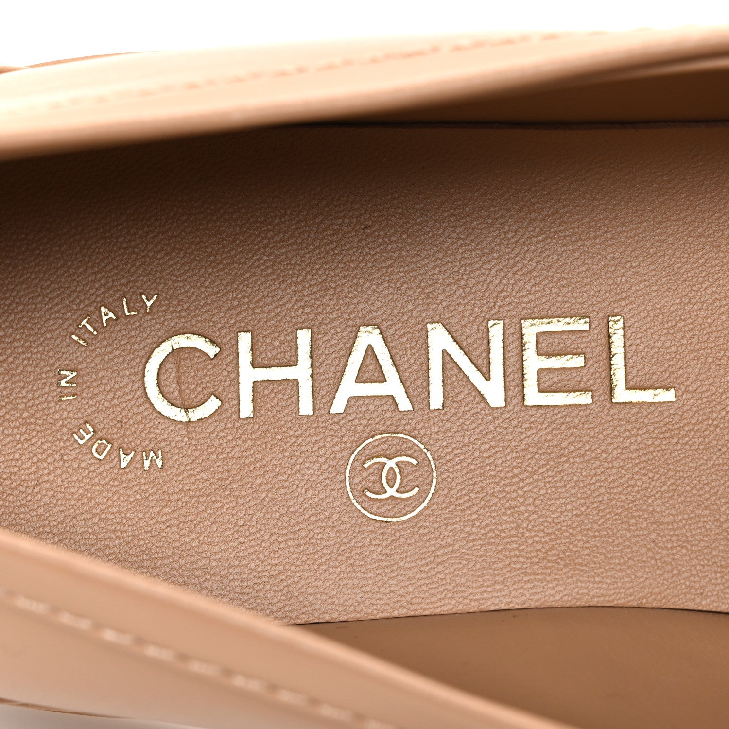 Chanel Lambskin Quilted CC Turnlock Loafers 39.5 Beige 9 of 10