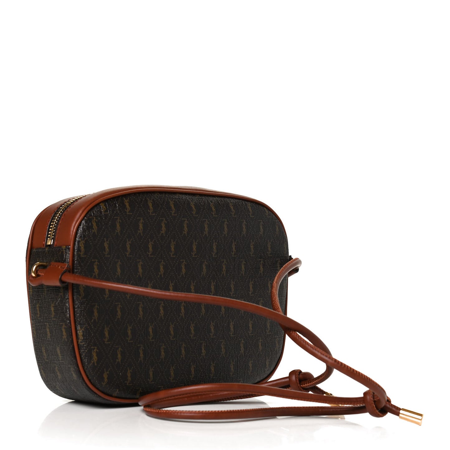 Canvas Smooth Calfskin Le Monogramme Small Camera Bag Chestnut