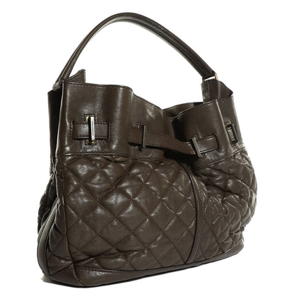 Burberry Lambskin Quilted Medium Enmore Shoulder Bag Brown 6 of 147