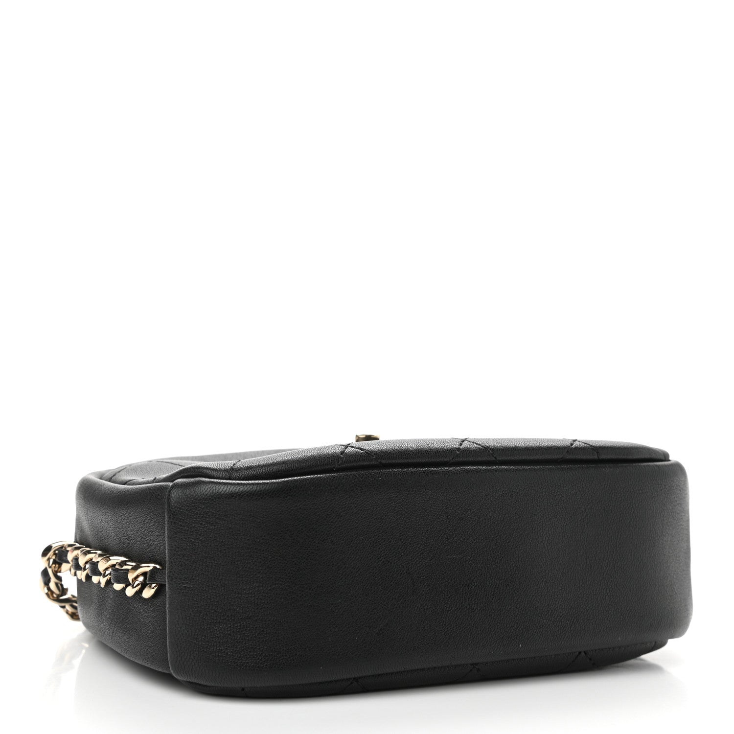 Chanel Goatskin Quilted Small Casual Trip Camera Case Black 4 of 11