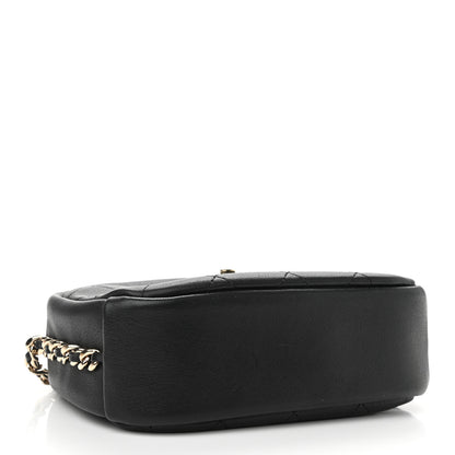 Chanel Goatskin Quilted Small Casual Trip Camera Case Black 4 of 11