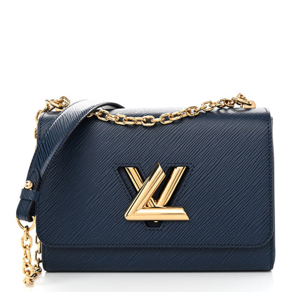 Louis Vuitton Epi Twist Shoulder Bag MM Indigo 3 of 11