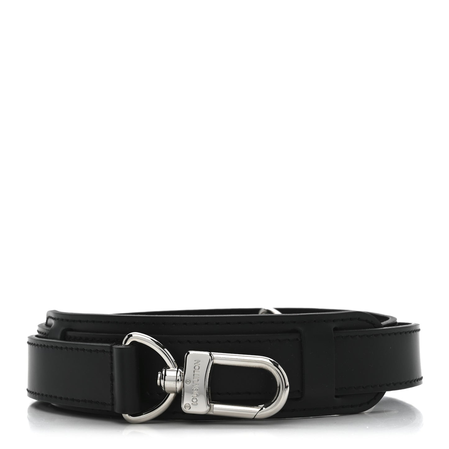 Calfskin Adjustable Keepall Bandouliere Shoulder Strap Black
