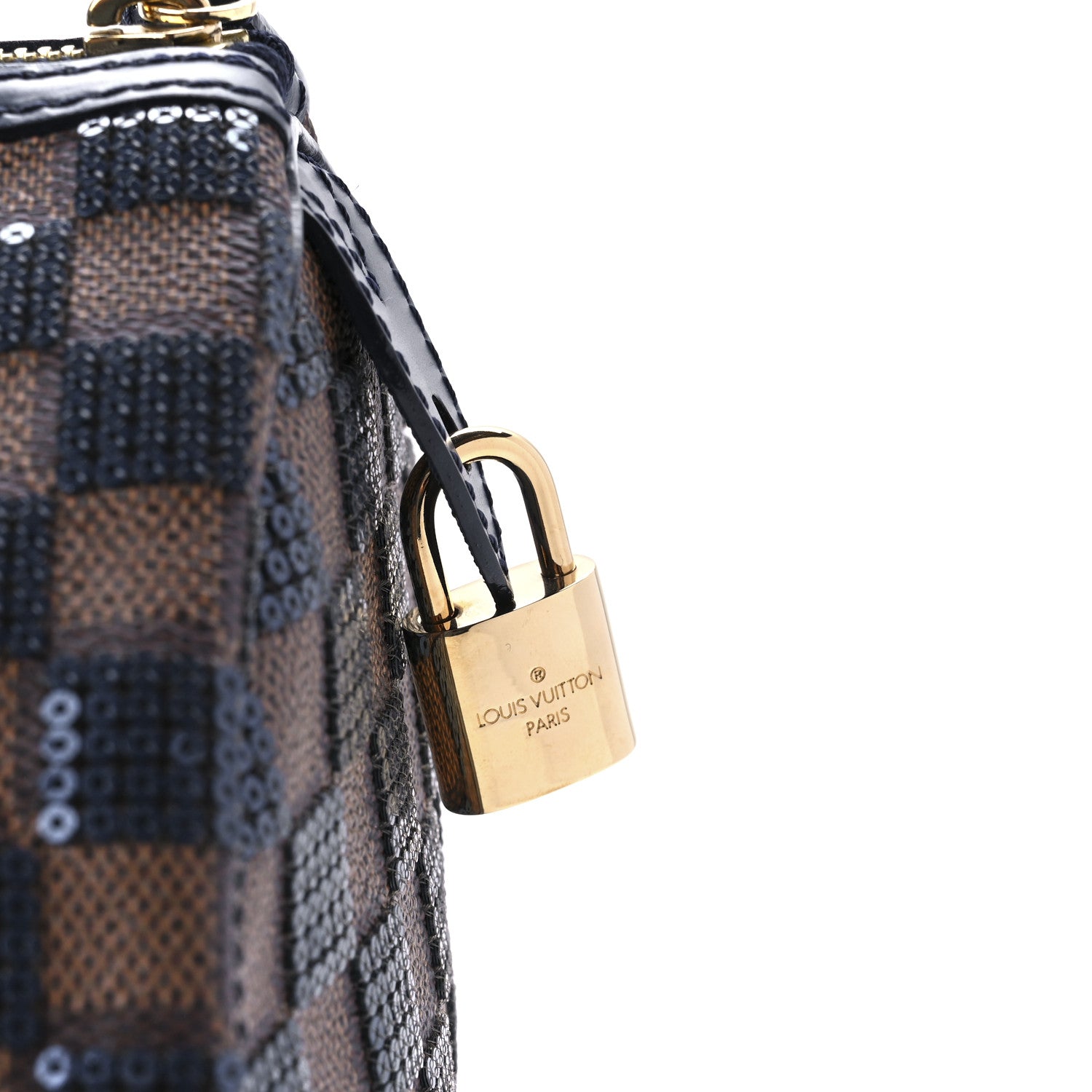 Louis Vuitton Damier Paillettes Speedy 30 Blue 9 of 14