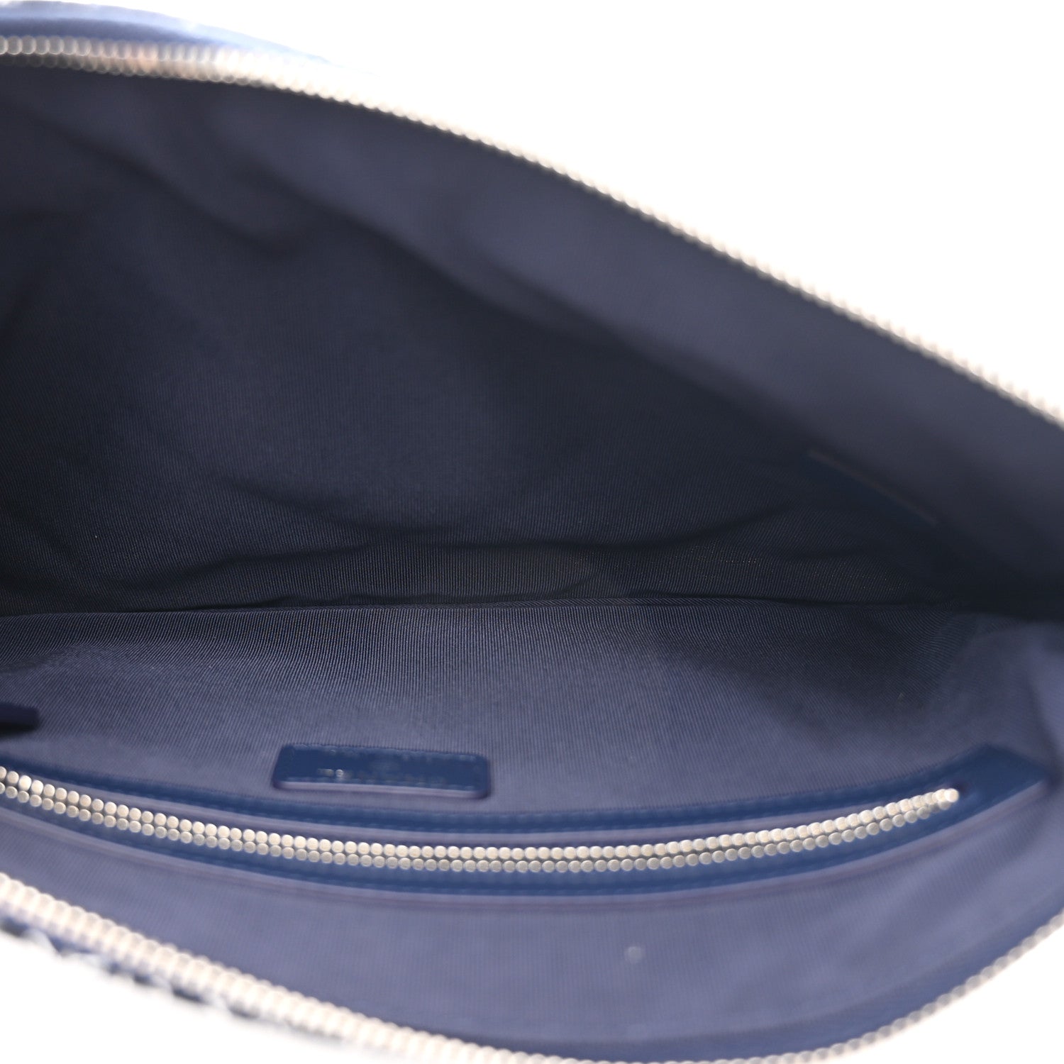 Chanel Jersey Quilted Graffiti Large Reissue Cosmetic Case Black White 5 of 8