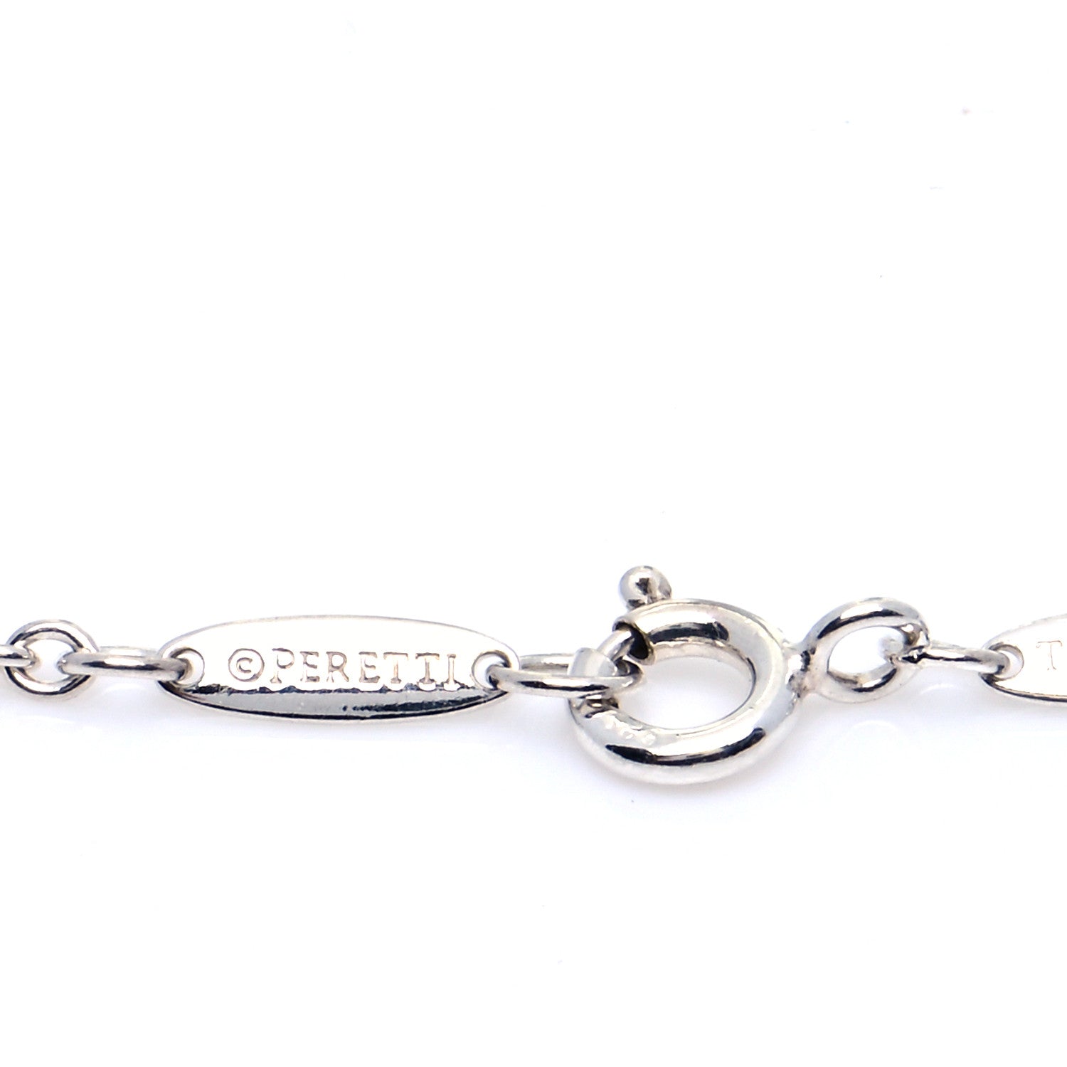 Tiffany Sterling Silver Elsa Peretti Open Heart Charm Bracelet 6 of 6
