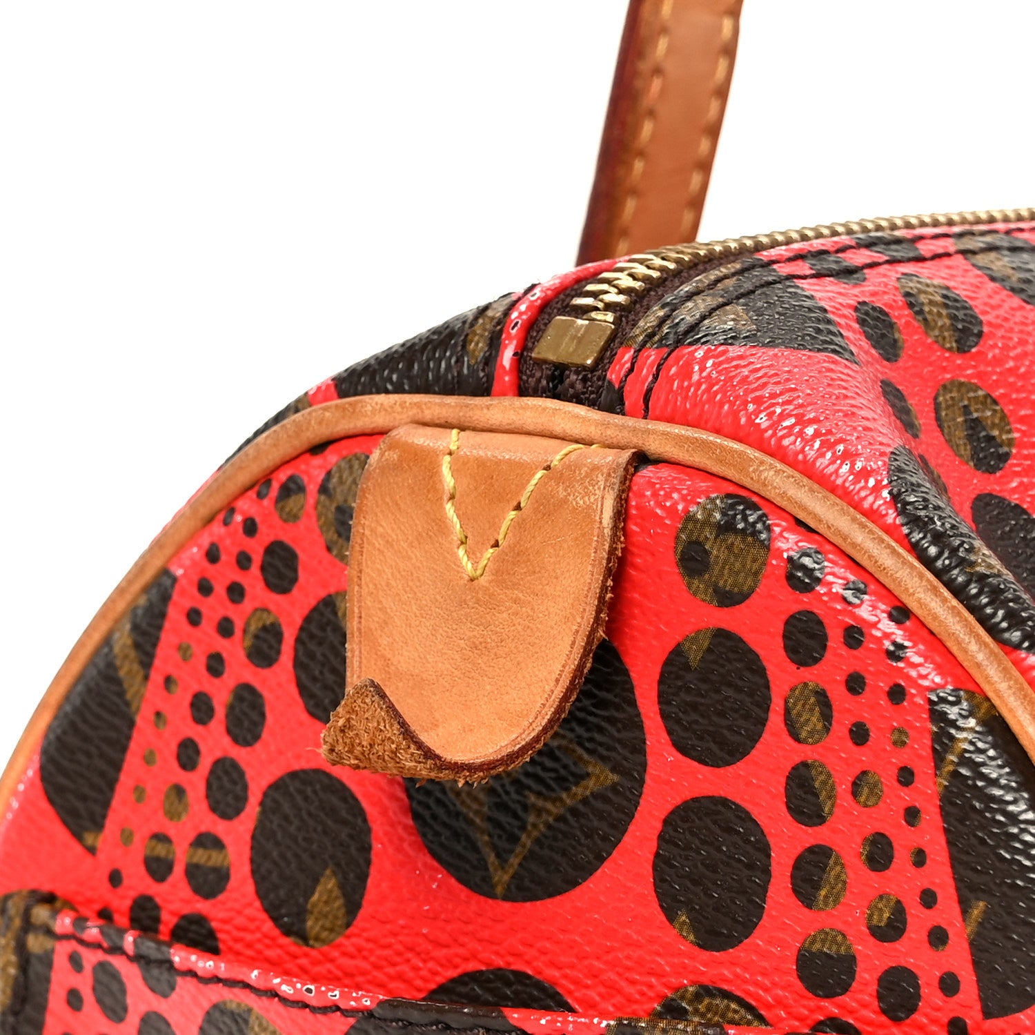 Louis Vuitton Monogram Kusama Pumpkin Dots Papillon 30 Red 11 of 13