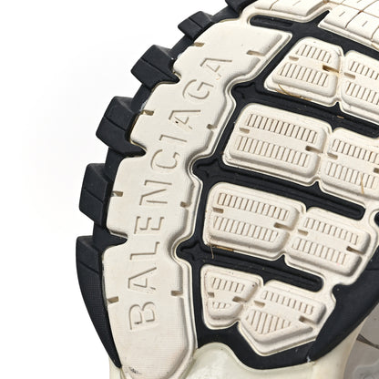 Balenciaga Mesh Nylon Worn Out Effect Womens Track Sneakers 41 White Black 7 of 7