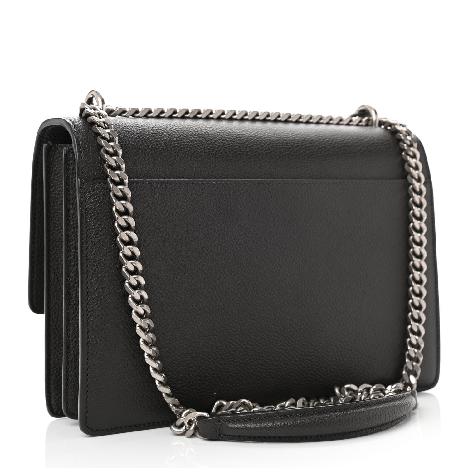 Saint Laurent Grained Calfskin Medium Monogram Sunset Dark Anthracite 2 of 9
