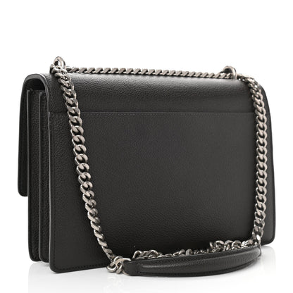 Saint Laurent Grained Calfskin Medium Monogram Sunset Dark Anthracite 2 of 9