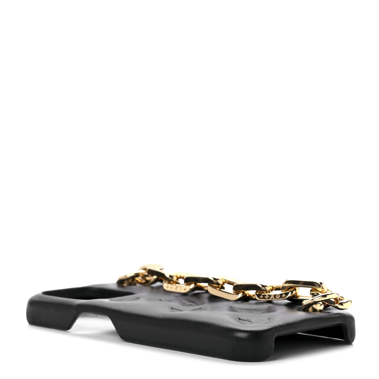 Louis Vuitton Lambskin Embossed Monogram Coussin iPhone 13 Pro Bumper Black 3 of 7