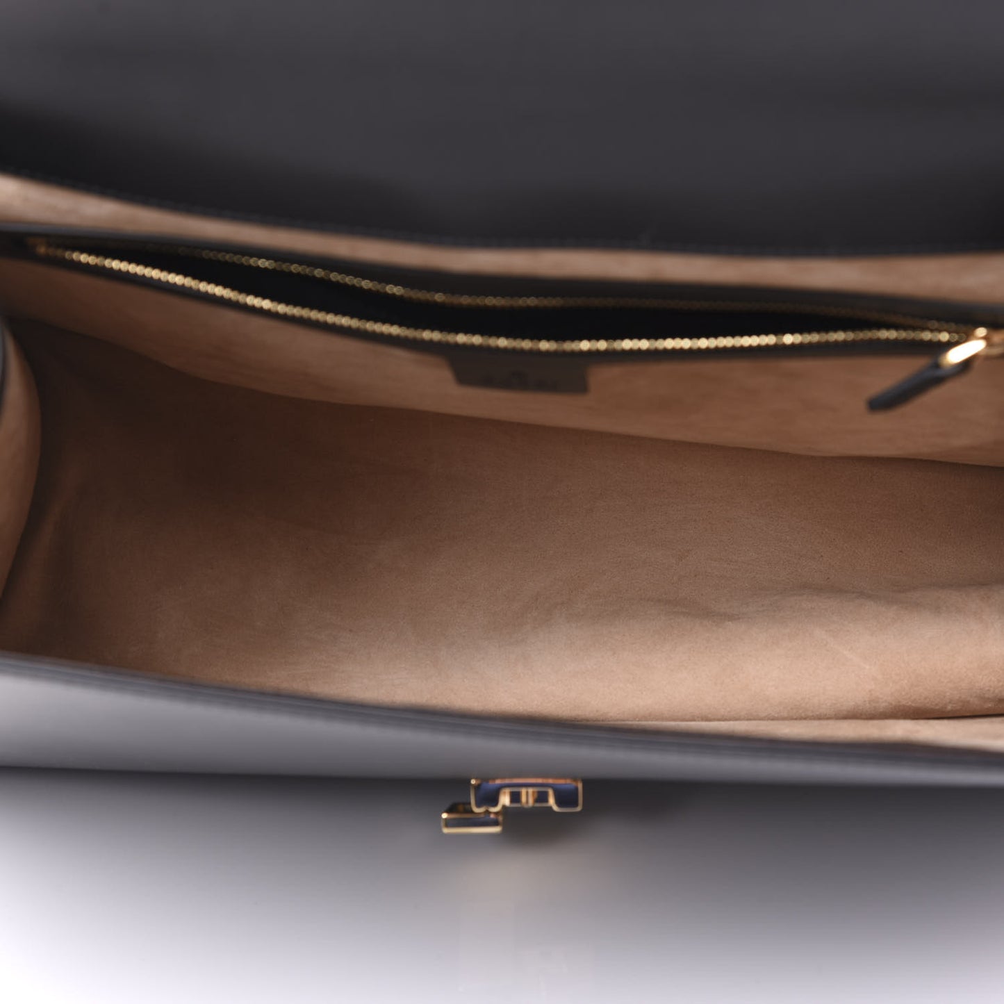 Calfskin Maxi Sylvie Top Handle Bag Black