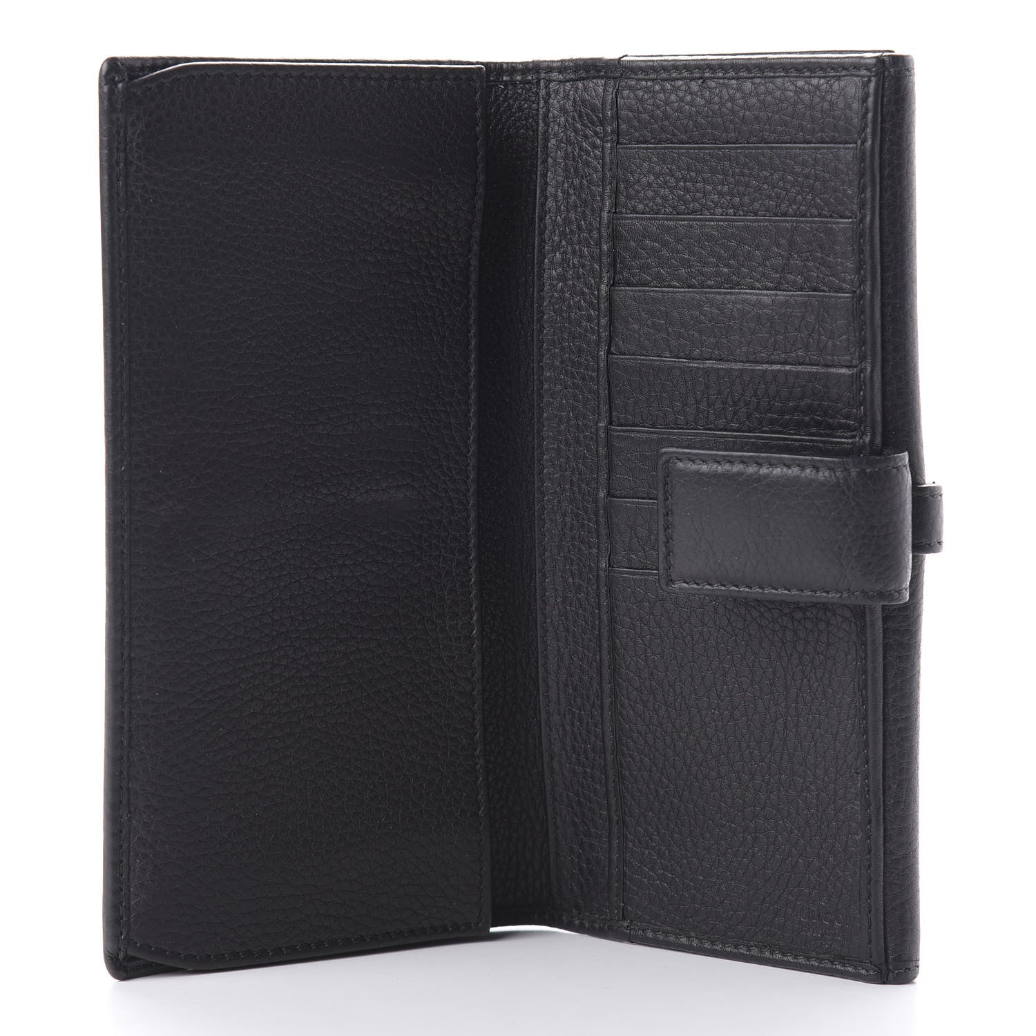 Gucci Calfskin Stirrup Continental Wallet Black 5 of 10