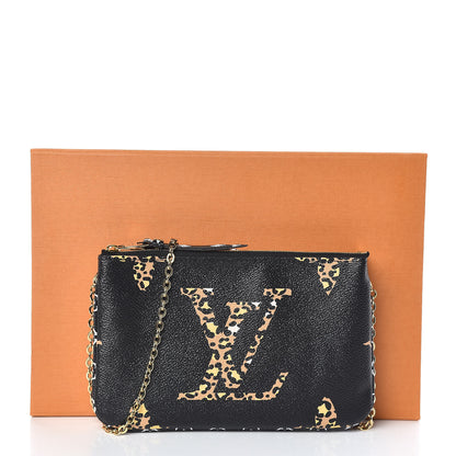 Louis Vuitton Monogram Giant Jungle Pochette Double Zip Black 10 of 10