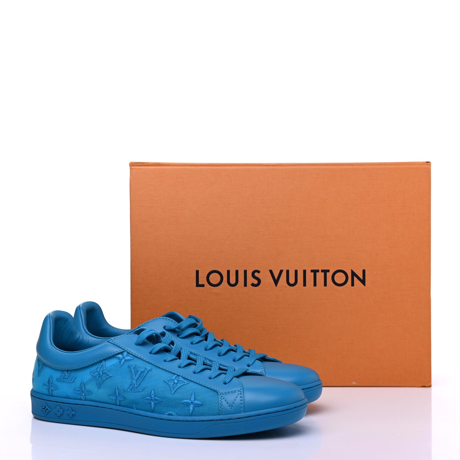 Louis Vuitton Monogram Luxembourg Sneaker 8 Blue 9 of 9