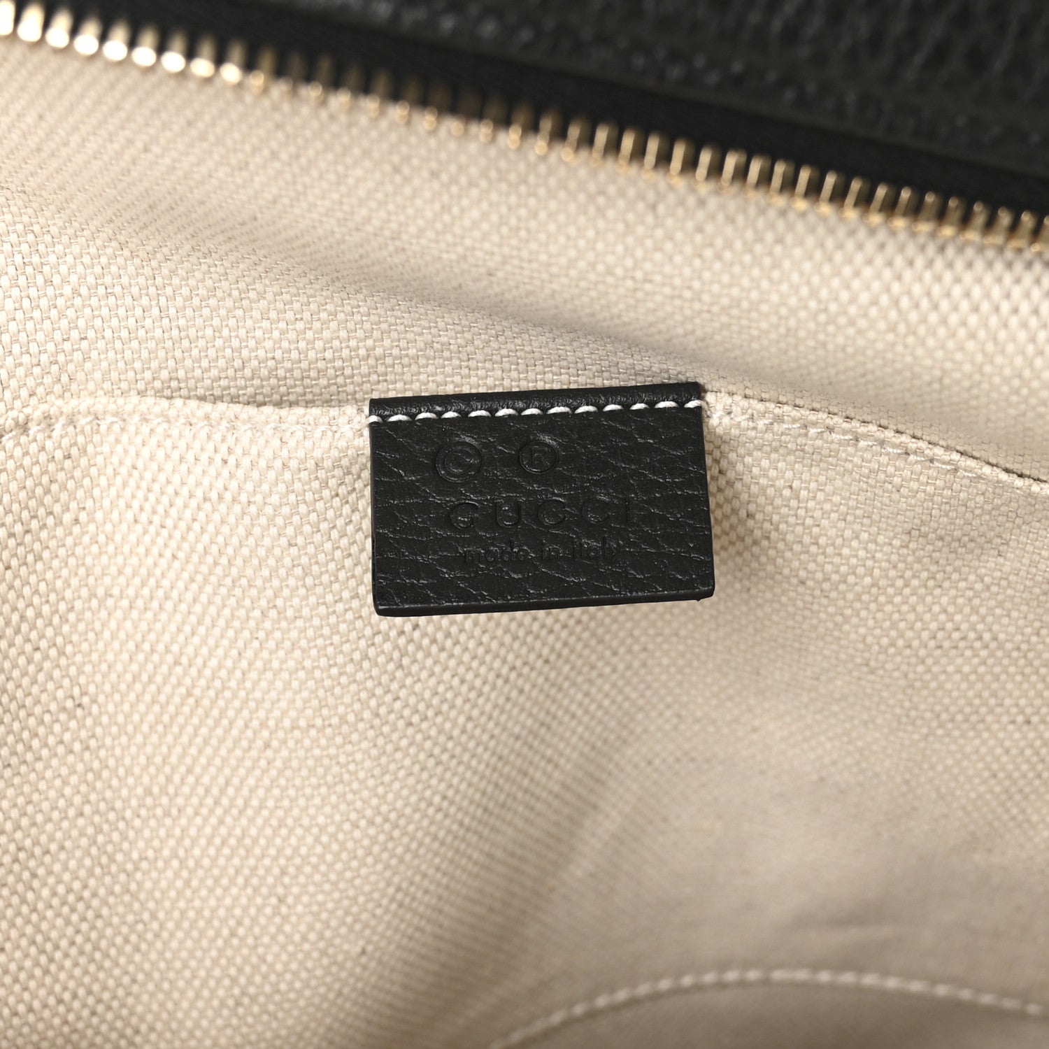 Gucci Pebbled Calfskin Soho Chain Backpack Black 6 of 10