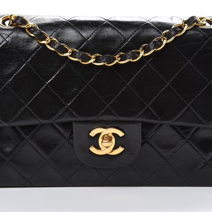Chanel Lambskin Quilted Small Double Flap Black 8 of 21