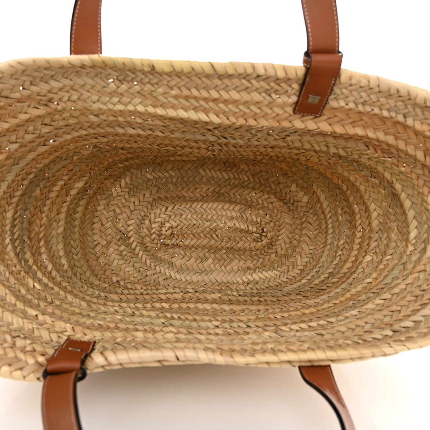 Raffia Large Basket Tote Bag Natural Tan