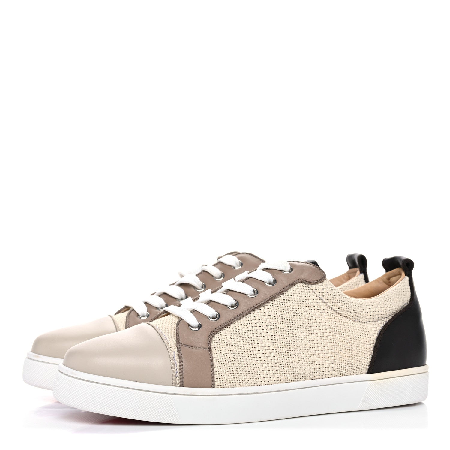 Christian Louboutin Calfskin Mens Junior Orlato Flat Sneakers 44 Natural 3 of 9
