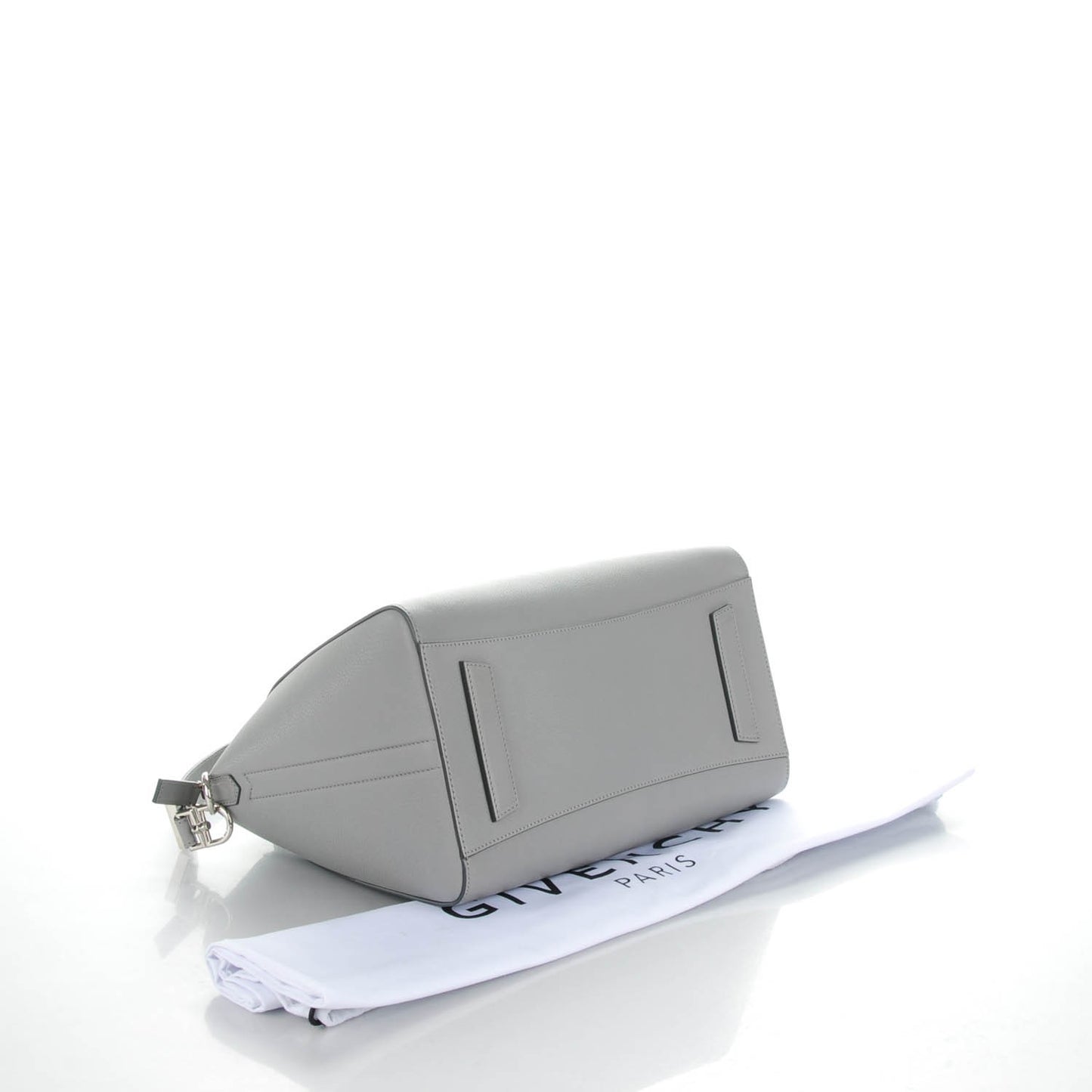 Sugar Goatskin Medium Antigona Pearl Grey