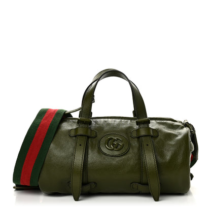 Gucci Piuma Lux Energy Monochrome Web Duffle Bag Green 1 of 10