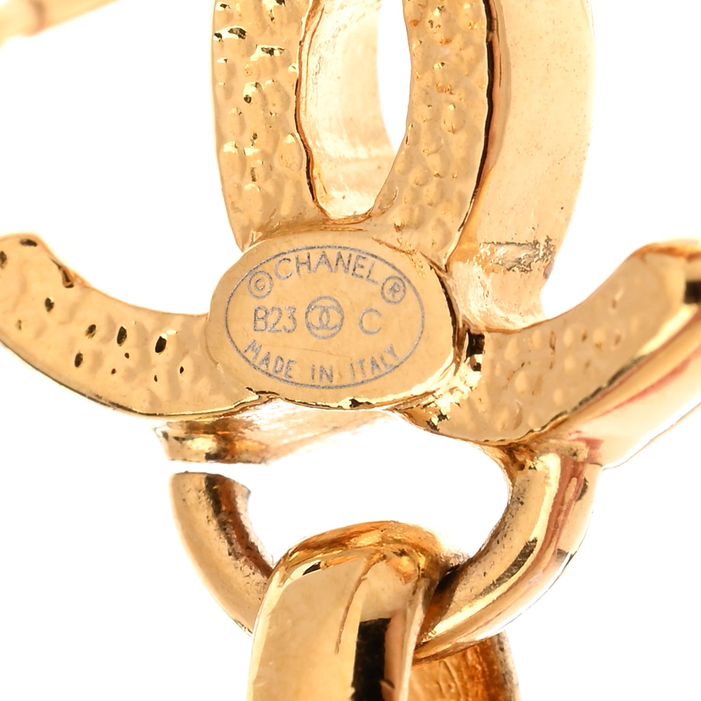 Resin Heart CC Drop Earrings White Red Gold