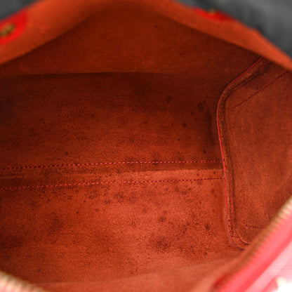 Louis Vuitton Epi Speedy 25 Castillan Red 8 of 12