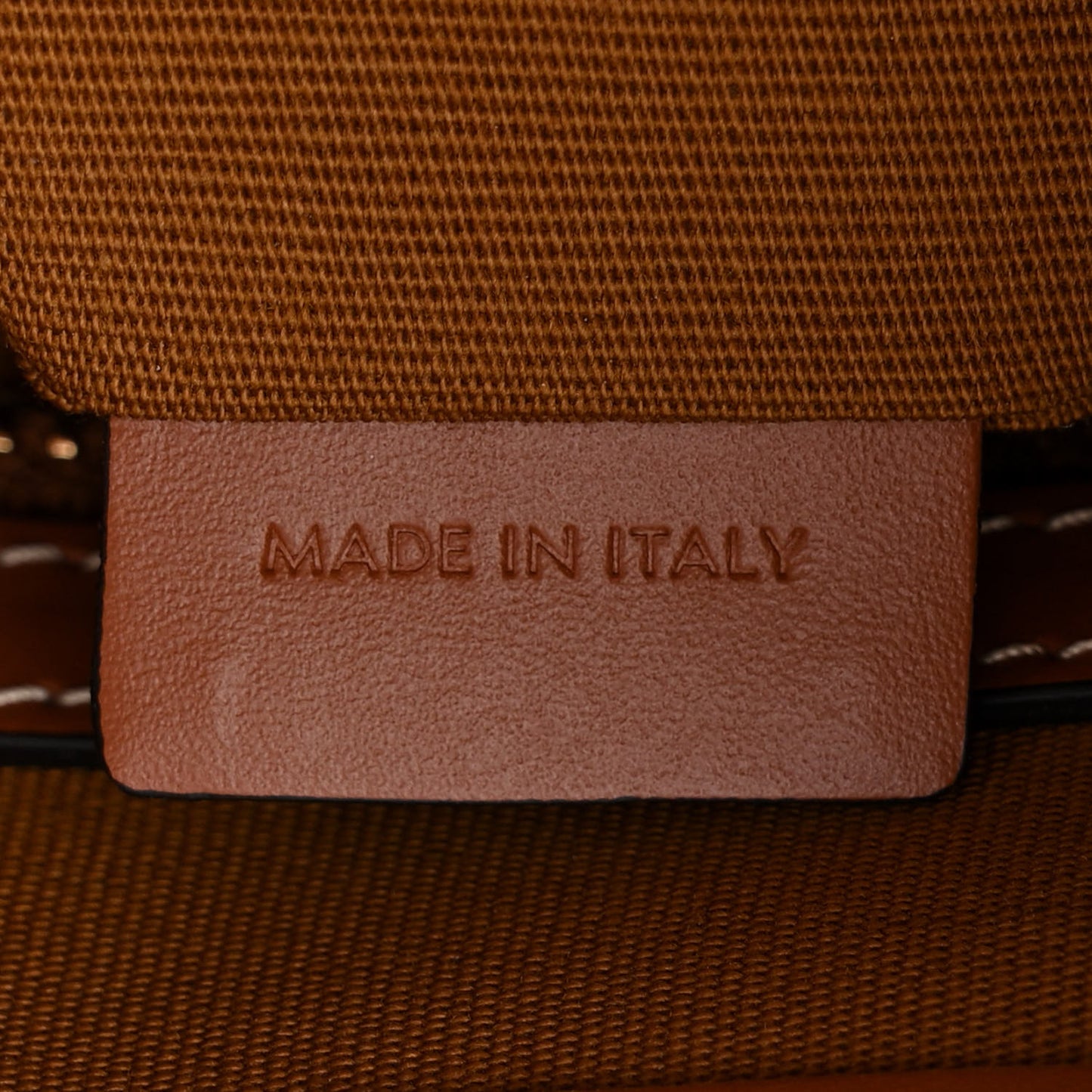 Triomphe Canvas Calfskin Horizontal Cabas Tan
