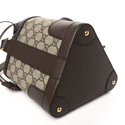 Gucci GG Supreme Monogram Ophidia Small Bucket Crossbody Bag Beige Ebony 10 of 11