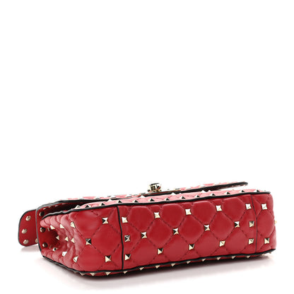 Valentino Garavani Nappa Small Rockstud Spike Shoulder Bag Rosso Valentino 3 of 9