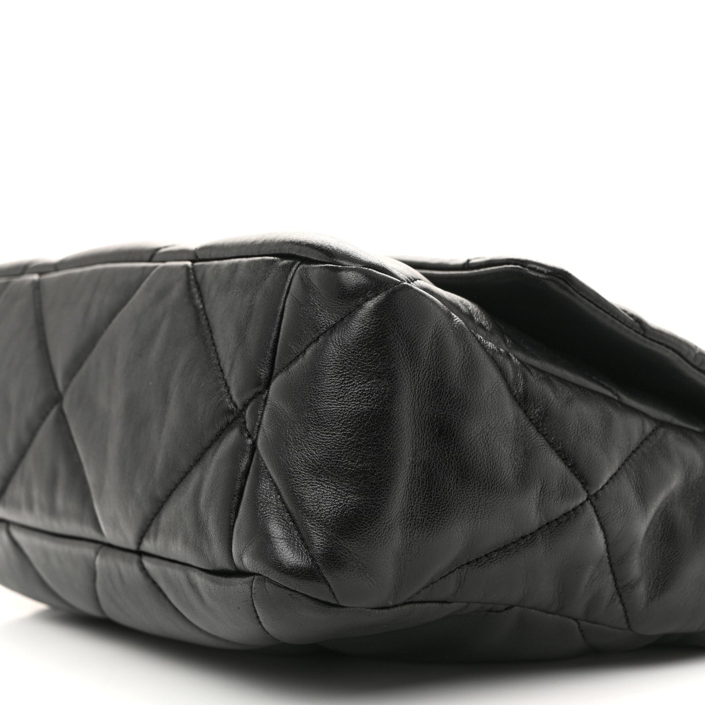 Lambskin Quilted Large Chanel 19 Flap Black