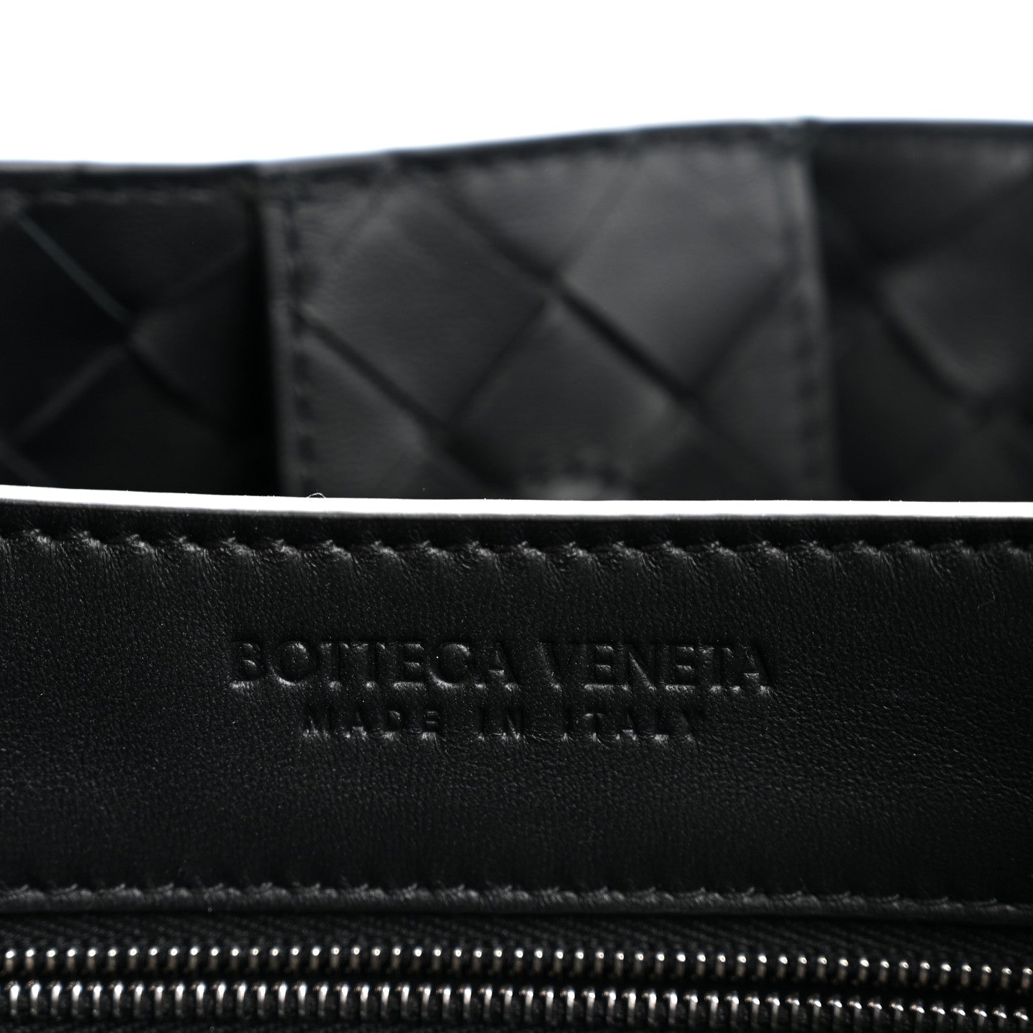 Bottega Veneta Nappa Intrecciato Medium Andiamo Shoulder Bag Black 6 of 9